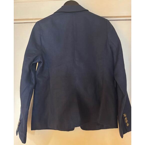 *Never Worn* Quince Navy Blue 100% Linen Blazer Women's Small (Highly Rated) - Picture 4 of 10